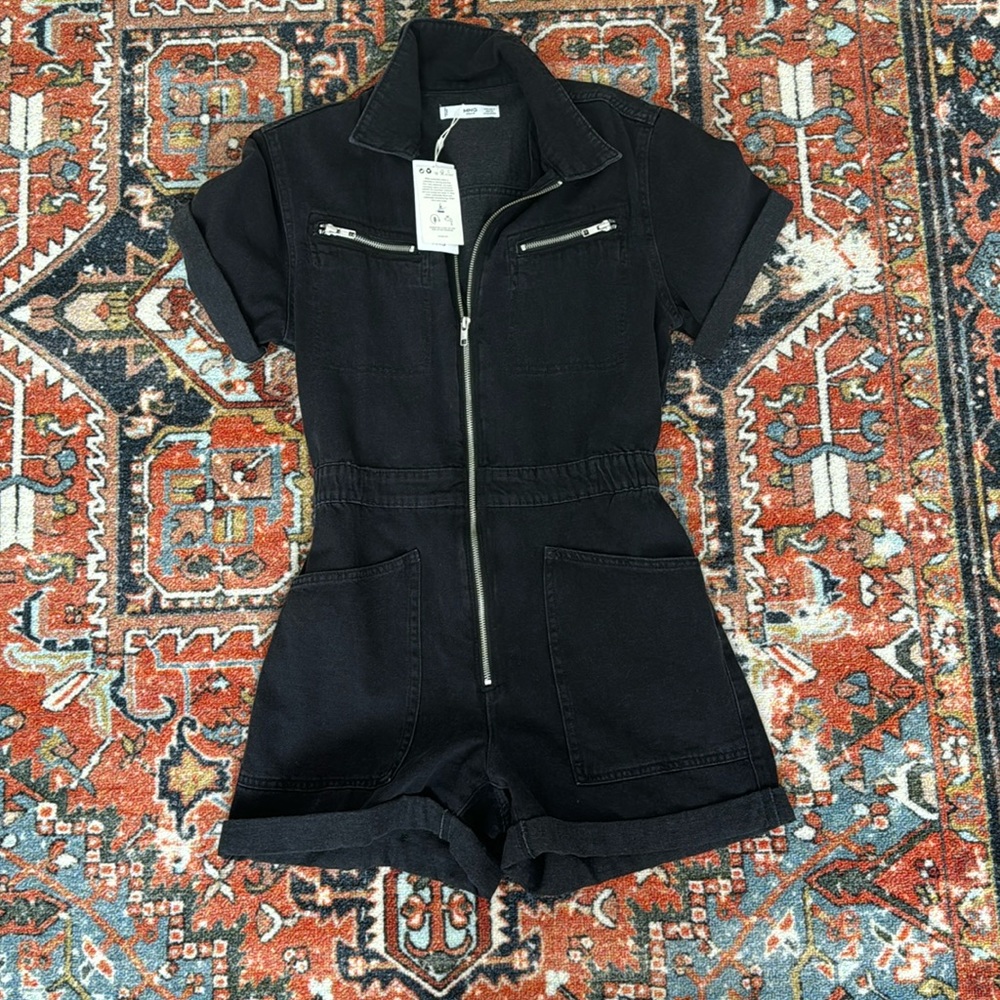 Mango Denim Romper